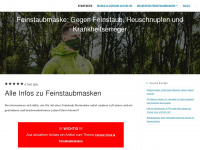 saubereluftmitmaske.eu Webseite Vorschau