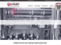 wahler-elektrotechnik.de Webseite Vorschau
