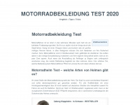 motorradbekleidungtest.de Webseite Vorschau
