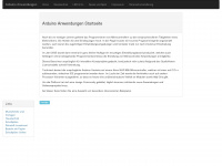 arduino-anwendungen.net Webseite Vorschau