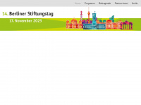 berliner-stiftungstag.info Webseite Vorschau