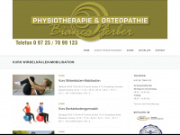physiotherapieferber.de Webseite Vorschau
