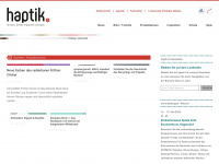 haptik.ch Webseite Vorschau