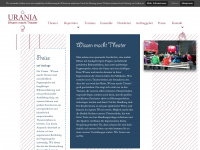 urania-theater.de Webseite Vorschau