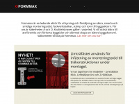 formmax.se Webseite Vorschau