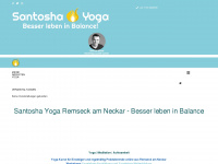 santosha-yoga.de Webseite Vorschau