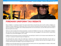 firemanuniformtaxrefund.co.uk Webseite Vorschau