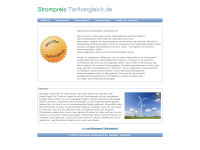 strompreis-tarifvergleich.de Webseite Vorschau