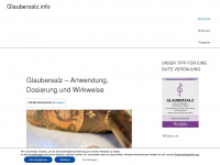 glaubersalz.info Webseite Vorschau