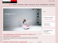 theater-on.de Webseite Vorschau
