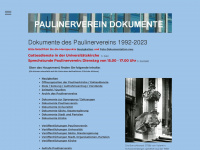 paulinerverein-dokumente.de Webseite Vorschau