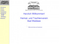 trachtenverein-bad-waldsee.de Webseite Vorschau