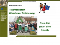 trachtenverein-oelbachtaler-spindelwag.de Webseite Vorschau