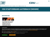 cdulauterbach.de Webseite Vorschau