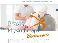 physiotherapie-bevenrode.de Webseite Vorschau