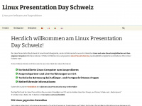 linux-presentation-day.ch Webseite Vorschau