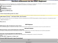 mint-regionen.de Webseite Vorschau