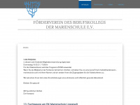foerderverein-marienschule.com Webseite Vorschau