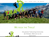 trail-maniacs.ch Webseite Vorschau