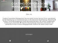 coatcorp.ch Webseite Vorschau
