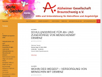 alzheimer-braunschweig.de Webseite Vorschau