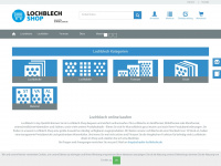 lochblech-shop.de Webseite Vorschau