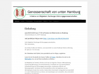 genossenschaft-von-unten-hamburg.de Webseite Vorschau