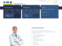amp-med.net Webseite Vorschau
