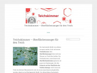 teichskimmer.wordpress.com Webseite Vorschau