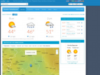 weatherhq.com Webseite Vorschau