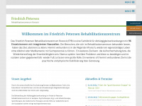 friedrich-petersen-rehabilitationszentrum.de Webseite Vorschau