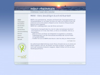 mbsr-rheinmain.de Webseite Vorschau