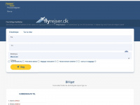 flyrejser.dk Webseite Vorschau