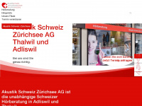 akustikschweiz-zuerichsee.ch Webseite Vorschau