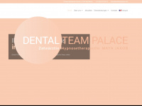 dentalteampalace.ch Webseite Vorschau