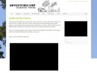 adventurecamp-dübener-heide.de Webseite Vorschau