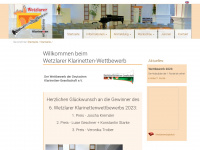 wetzlarer-klarinettenwettbewerb.de Webseite Vorschau