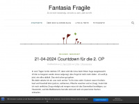 fantasiafragile.de Webseite Vorschau