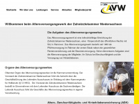 avw-nds.de Webseite Vorschau