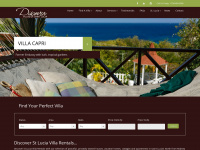 discovervillasstlucia.com Webseite Vorschau