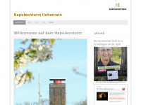 napoleonturm-hohenrain.ch Webseite Vorschau