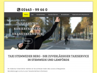taxi-stemweder-berg.de Webseite Vorschau
