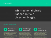 magicmatic.com Webseite Vorschau