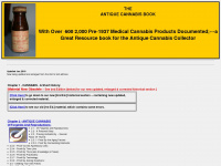 antiquecannabisbook.com Webseite Vorschau