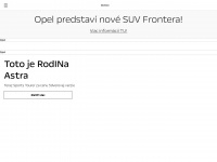 opel.sk Webseite Vorschau