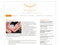 mamaprotest-franken.de Webseite Vorschau