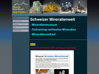 schweizer-mineralienwelt.ch Webseite Vorschau