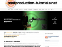 postproduction-tutorials.net Webseite Vorschau
