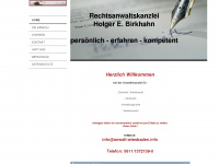 rechtsanwalt-birkhahn.de Webseite Vorschau