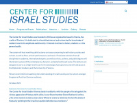 center-for-israel-studies.at Webseite Vorschau
